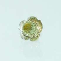 Oorstekers zilver goud citrien bloem